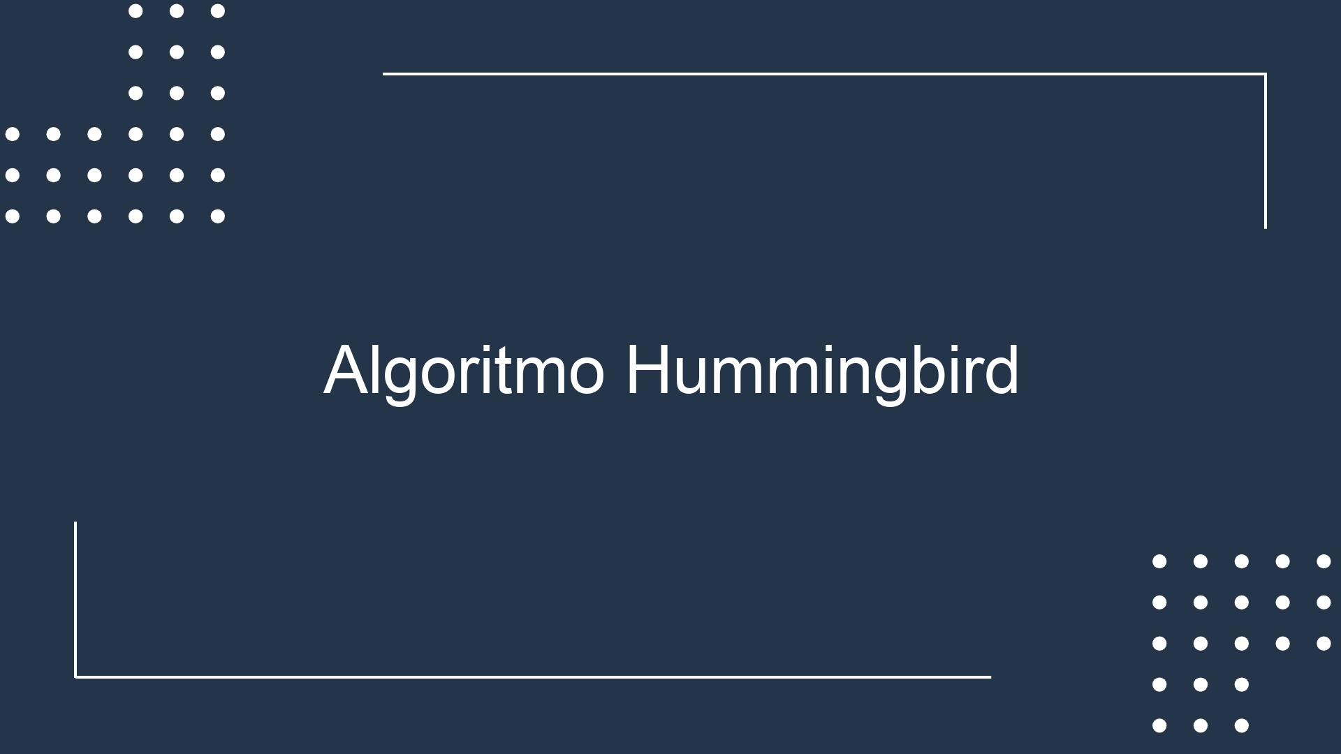Algoritmo Hummingbird